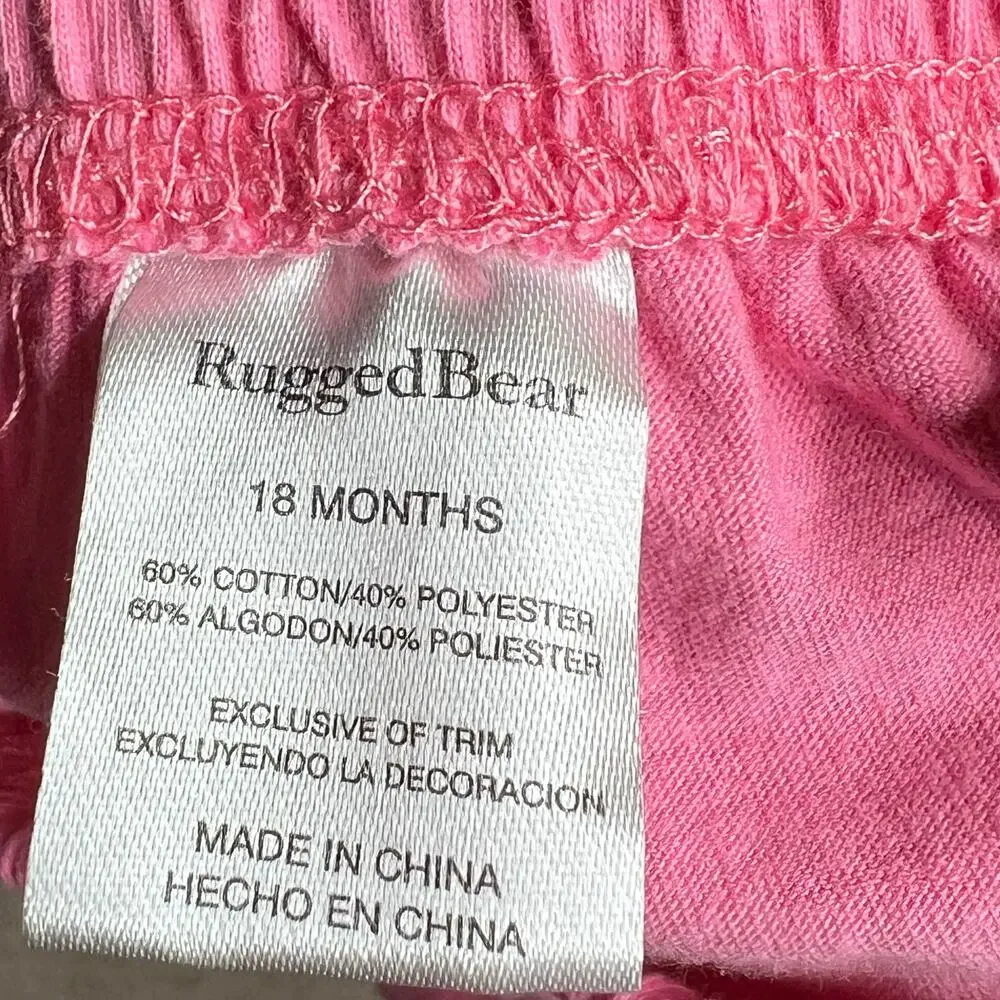 Rugged Bear baby girls bundle 2 tops & 2 bottoms Size 18 months